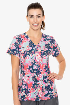 Top MedCouture Flores Rosa1