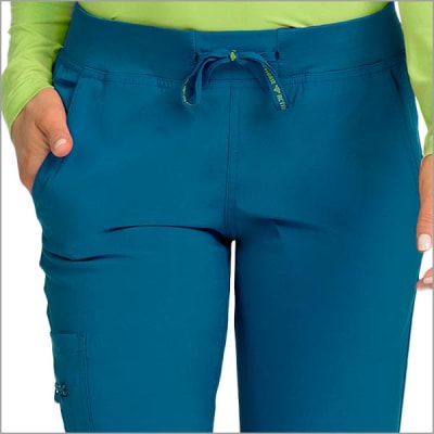 Pantalón MedCouture Azul Caribe bolsillo con cierre  