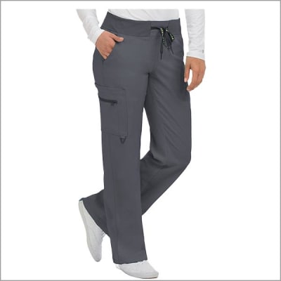 Pantalón MedCouture Gris bolsillo con cierre  1