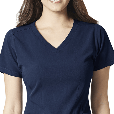 Top Wonderwink Aero Cuello V Navy