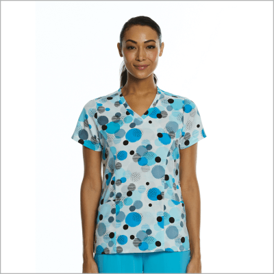  Top Maevn Estampado círculos color cielo1