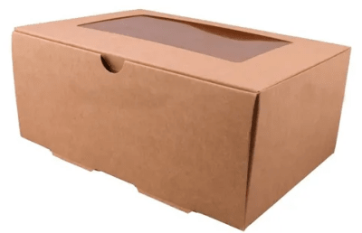 CAJA KRAFT CON VENTANA 1500A