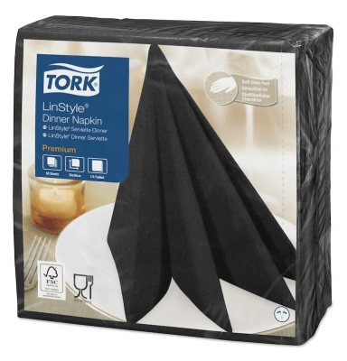 SERVILLETA DINNER NAPKIN NEGRA