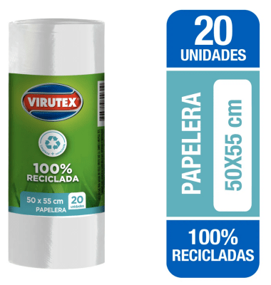 BOLSA BASURA 50x55cm 20 unid