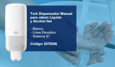 DISPENSADOR TORK ALCOHOL GEL Y JABON