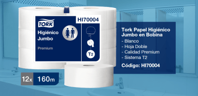 HIGIENICO PREMIUN TORK 12X160 MTS MINI