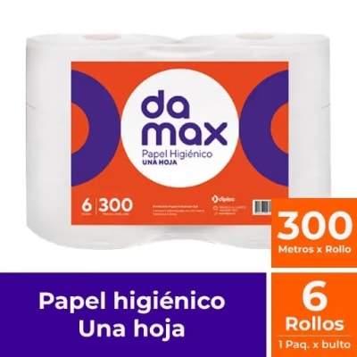HIGIÉNICO 6x300 MTS DAMAX