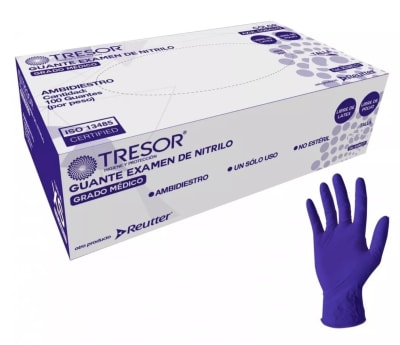 GUANTE NITRILO COBALTO L