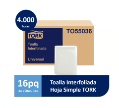 TOALLA INTERFOLIADA TORK HOJA SIMPLE