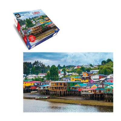 PUZZLES 1.000 PIEZAS ° CHILE LINDO ° CASTRO CHILOÉ PUZZLES 1.000 PIEZAS ° CHILE LINDO ° CASTRO CHILOÉ