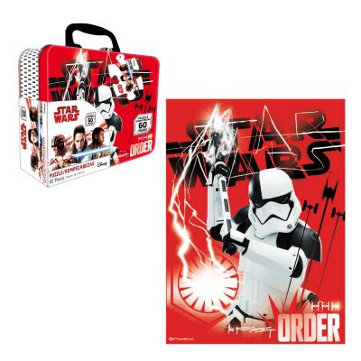 PUZZLE 60 PIEZAS, CAJA METALICA METALIZADA STAR WARS VIII PUZZLE 60 PIEZAS, CAJA METALICA METALIZADA STAR WARS VIII
