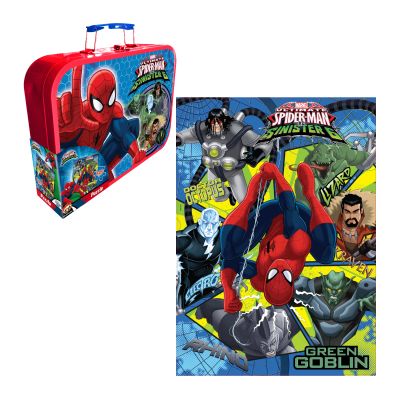 PUZZLE 500 PIEZAS, CAJA MALETA METALICA SPIDERMAN PUZZLE 500 PIEZAS, CAJA MALETA METALICA SPIDERMAN
