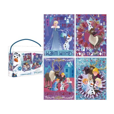PUZZLE 4 EN 1 ( 24-48-60-100 PIEZAS ) FROZEN PUZZLE 4 EN 1 ( 24-48-60-100 PIEZAS ) FROZEN