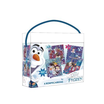PUZZLE 4 EN 1 ( 24-48-60-100 PIEZAS ) FROZEN PUZZLE 4 EN 1 ( 24-48-60-100 PIEZAS ) FROZEN