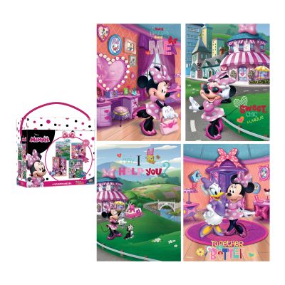 PUZZLE 4 EN 1 ( 24-48-60-100 PIEZAS ) MINNIE PUZZLE 4 EN 1 ( 24-48-60-100 PIEZAS ) MINNIE