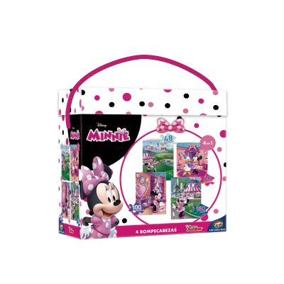 PUZZLE 4 EN 1 ( 24-48-60-100 PIEZAS ) MINNIE PUZZLE 4 EN 1 ( 24-48-60-100 PIEZAS ) MINNIE