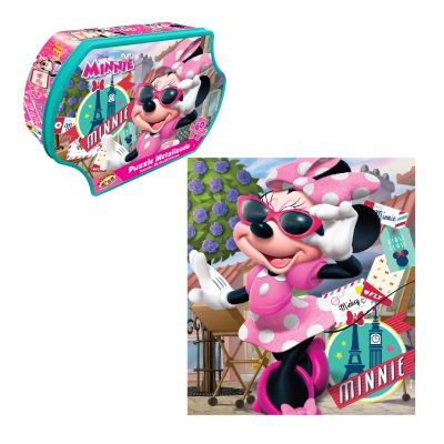 PUZZLE 60 PIEZAS, CAJA METALICA METALIZADA MINNIE PUZZLE 60 PIEZAS, CAJA METALICA METALIZADA MINNIE