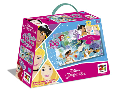 PUZZLE DE 100 PIEZAS MALETA PRINCESAS PUZZLE DE 100 PIEZAS MALETA PRINCESAS