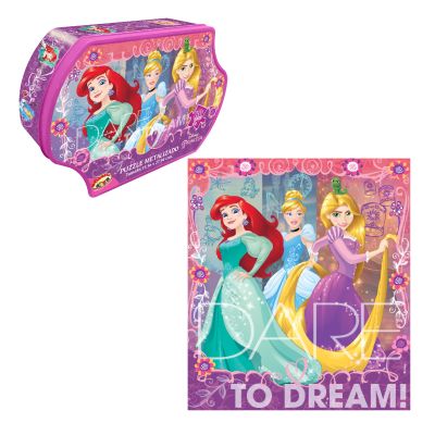 PUZZLE 60 PIEZAS, CAJA METÁLICA METALIZADA PRINCESAS PUZZLE 60 PIEZAS, CAJA METÁLICA METALIZADA PRINCESAS
