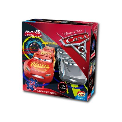 PUZZLE 3D LENTICULAR 48 PIEZAS CARS 3 PUZZLE 3D LENTICULAR 48 PIEZAS CARS 3