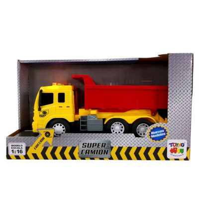 CAMION ESC. 1:16 FRICC. C/LUZ Y SONIDO TOLVA CAMION ESC. 1:16 FRICC. C/LUZ Y SONIDO TOLVA