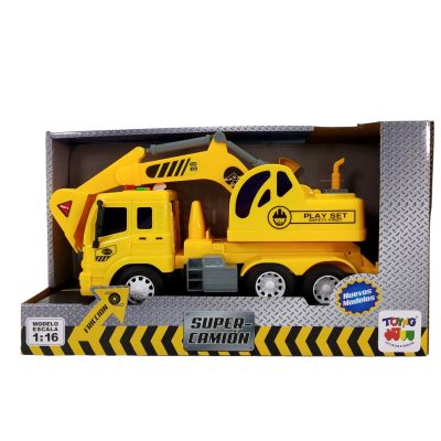 CAMION ESC. 1:16 FRICC. C/LUZ Y SONIDO PALA MECANICA CAMION ESC. 1:16 FRICC. C/LUZ Y SONIDO PALA MECANICA