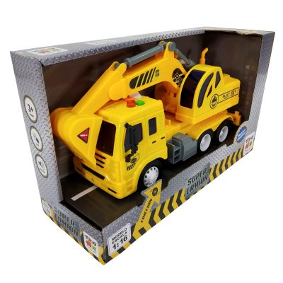 CAMION ESC. 1:16 FRICC. C/LUZ Y SONIDO PALA MECANICA CAMION ESC. 1:16 FRICC. C/LUZ Y SONIDO PALA MECANICA