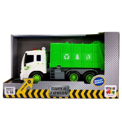 CAMION ESC. 1:16 FRICC. C/LUZ Y SONIDO RECOLECTOR BASURA CAMION ESC. 1:16 FRICC. C/LUZ Y SONIDO RECOLECTOR BASURA