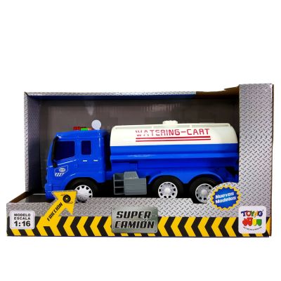 CAMION ESC. 1:16 FRICC. C/LUZ Y SONIDO TANQUE AGUA CAMION ESC. 1:16 FRICC. C/LUZ Y SONIDO TANQUE AGUA