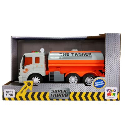 CAMION ESC. 1:16 FRICC. C/LUZ Y SONIDO THE TANKER CAMION ESC. 1:16 FRICC. C/LUZ Y SONIDO THE TANKER