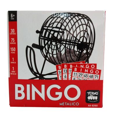 BINGO METALICO 30 CARTONES BINGO METALICO 30 CARTONES