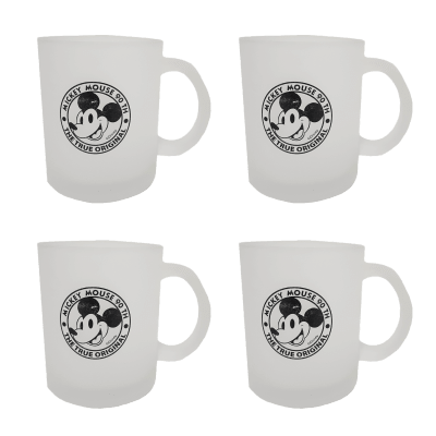 4 Vasos empavonado (vidrio opaco) chico 4 Vasos empavonado (vidrio opaco) chico