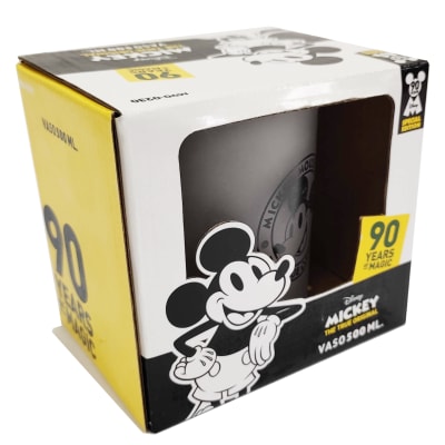 Pack de 1 Hielera Ovalada + 4 Vasos empavonados tipo taza de Mickey 90 Pack de 1 Hielera Ovalada + 4 Vasos empavonados tipo taza de Mickey 90