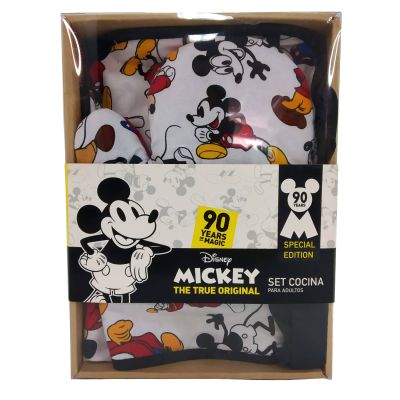 Set Cocina Adulto 3 pcs Algodón Mickey 90 Set Cocina Adulto 3 pcs Algodón Mickey 90