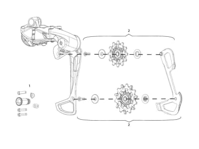 Kit roldanas y placa cambio GX eagle