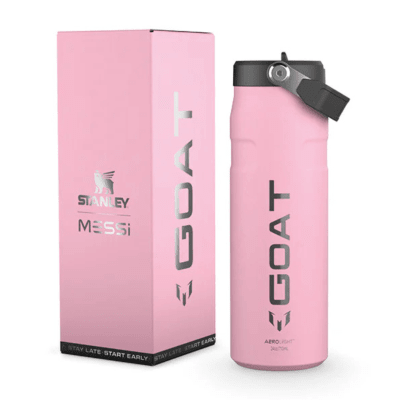 Botella térmica Pink Messi x Stanley 710ml