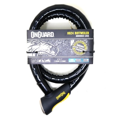 Candado Llave Espiral Rottweiler 120cmX25mm Negro