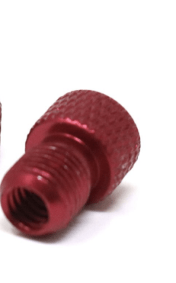 Adaptador Válvula francesa - Auto Rojo1