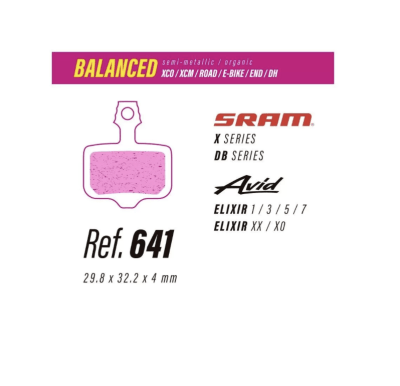 Pastillas 641 para Sram Red, Force, Rival AXS, Level T, TL,