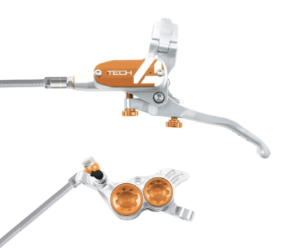 Freno Tech 4 V4 Plata - Naranjo