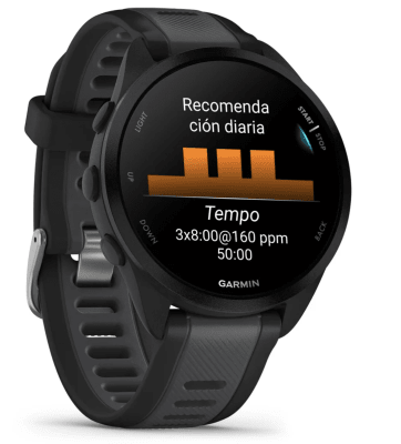 Forerunner 165 Music Negro/gris pizarra