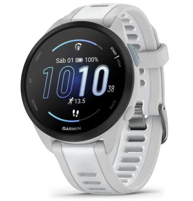 Forerunner 165 Music Gris niebla/blanco piedra1