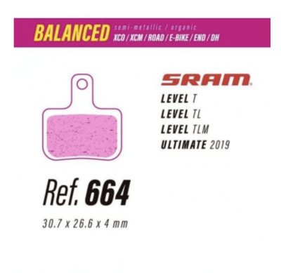 Pastillas Less Brakes 664 para Sram Level-Ultimate1