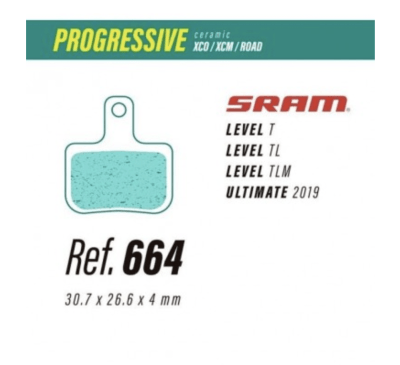Pastillas Less Brakes 664 para Sram Level-Ultimate