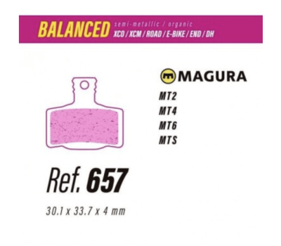 Pastillas 657 para Magura MT2, MT4, MT6, MT Sport4