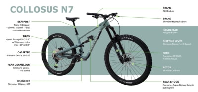 BICICLETA COLLOSUS N7 GREEN