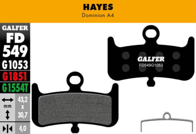 Pastillas Hayes Dominion A41