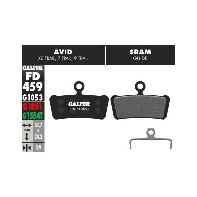 Pastillas SRAM Guide, AVID X0 TRAIL, 7 TRAIL, 9 TRAIL2