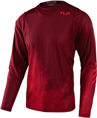 Polera Skyline AIR LS Fades wine