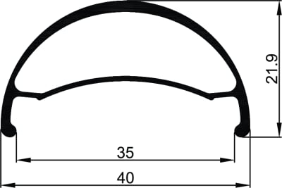 Llanta U40 TL 27.5 Negra Llanta U40 TL 27.5 Negra